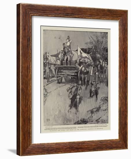 Watching the Fight, the Staff of the Yeomanry Hospital at Roodeval-Frank Craig-Framed Giclee Print