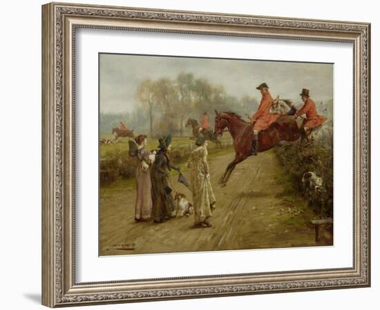 Watching the Hunt, 1895-George Goodwin Kilburne-Framed Giclee Print