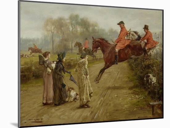 Watching the Hunt, 1895-George Goodwin Kilburne-Mounted Giclee Print