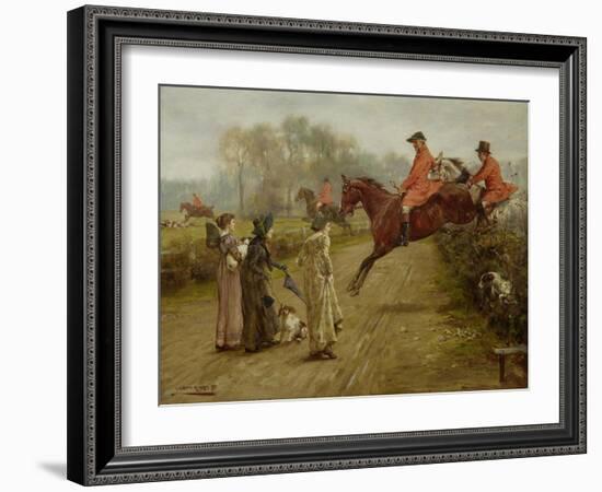 Watching the Hunt, 1895-George Goodwin Kilburne-Framed Giclee Print