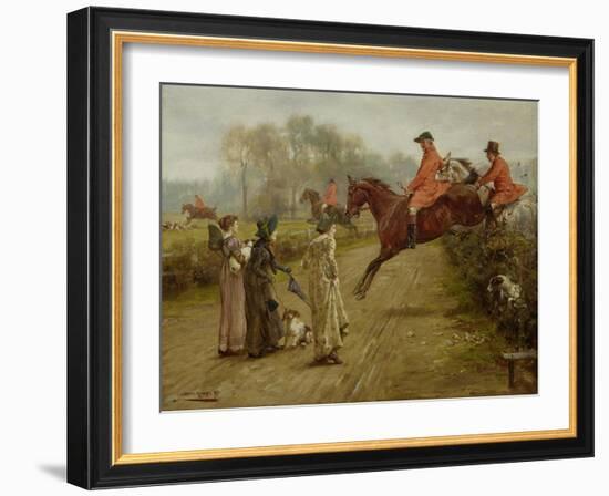 Watching the Hunt, 1895-George Goodwin Kilburne-Framed Giclee Print