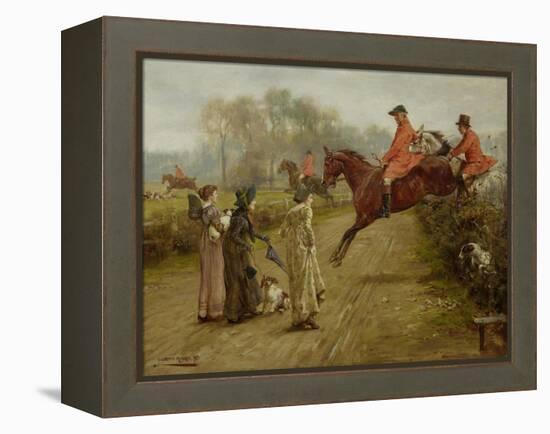 Watching the Hunt, 1895-George Goodwin Kilburne-Framed Premier Image Canvas