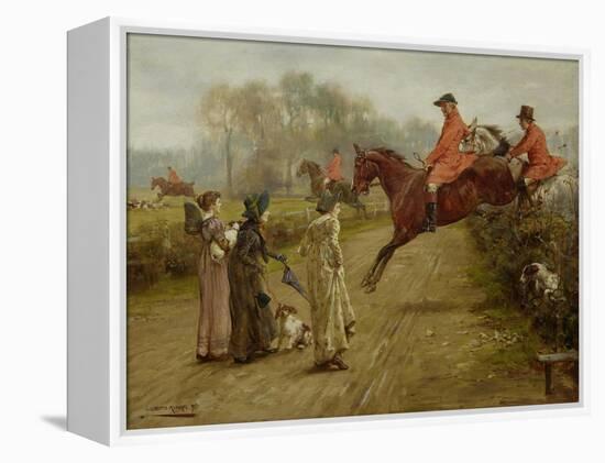 Watching the Hunt, 1895-George Goodwin Kilburne-Framed Premier Image Canvas