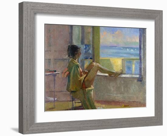 Watching the Regatta-Bob Brown-Framed Giclee Print