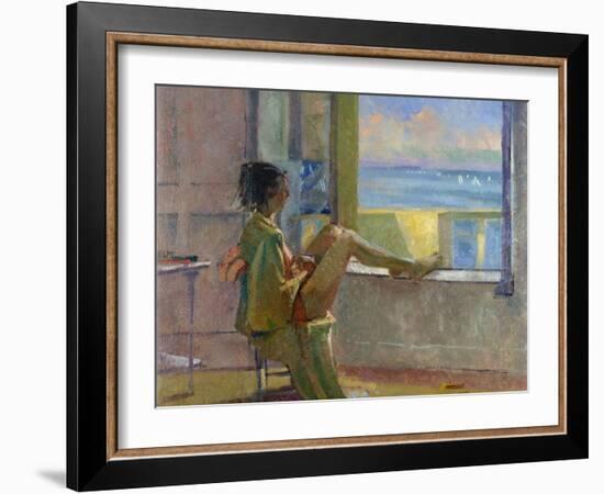 Watching the Regatta-Bob Brown-Framed Giclee Print