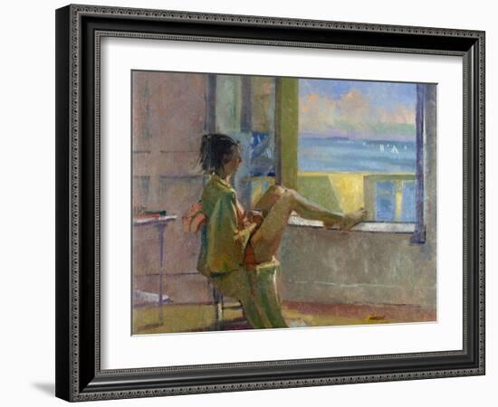 Watching the Regatta-Bob Brown-Framed Giclee Print