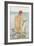 Watching the Sea (Pencil & W/C on Paper)-Henry Scott Tuke-Framed Giclee Print