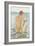 Watching the Sea (Pencil & W/C on Paper)-Henry Scott Tuke-Framed Giclee Print