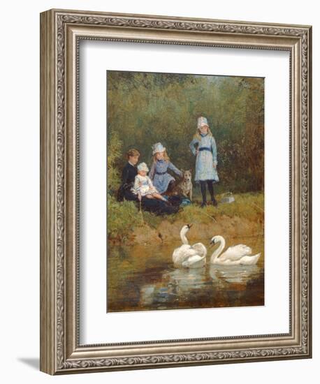 Watching the Swans-Heywood Hardy-Framed Giclee Print