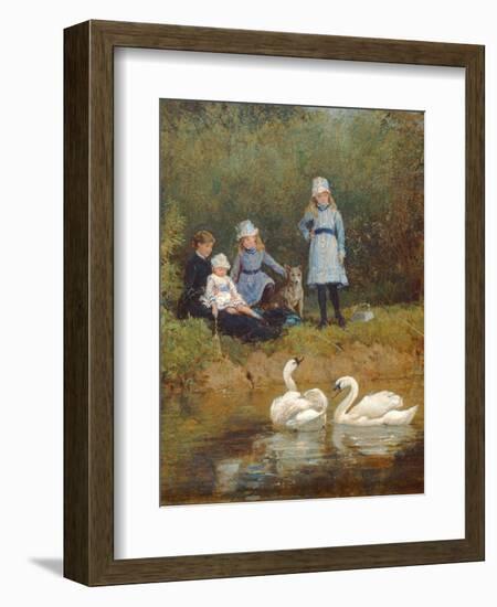 Watching the Swans-Heywood Hardy-Framed Giclee Print