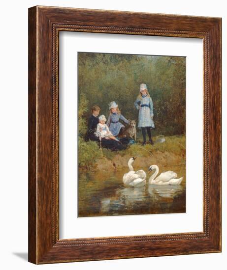 Watching the Swans-Heywood Hardy-Framed Giclee Print