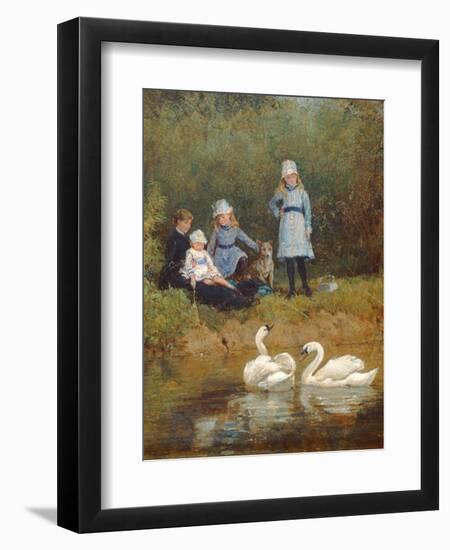 Watching the Swans-Heywood Hardy-Framed Giclee Print