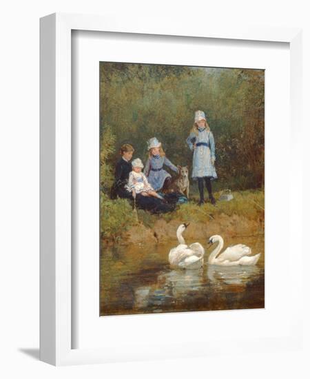 Watching the Swans-Heywood Hardy-Framed Giclee Print