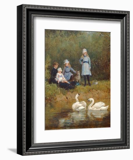 Watching the Swans-Heywood Hardy-Framed Giclee Print