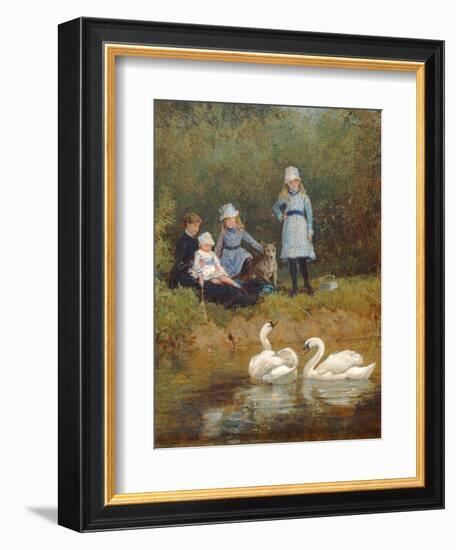 Watching the Swans-Heywood Hardy-Framed Giclee Print