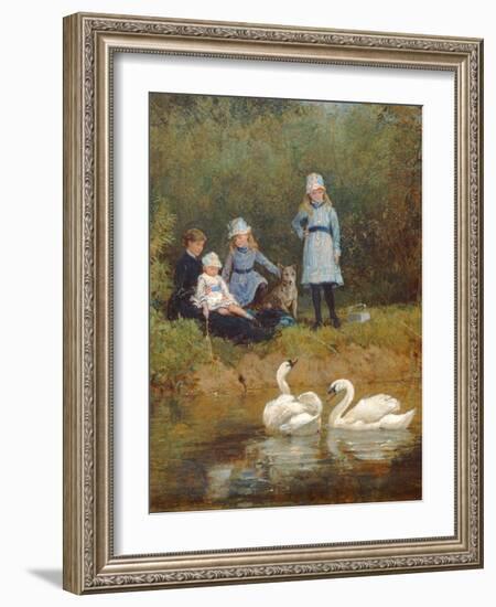 Watching the Swans-Heywood Hardy-Framed Giclee Print