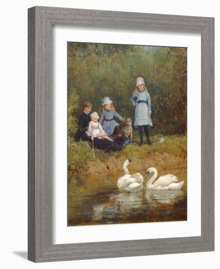 Watching the Swans-Heywood Hardy-Framed Giclee Print