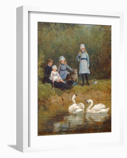 Watching the Swans-Heywood Hardy-Framed Giclee Print