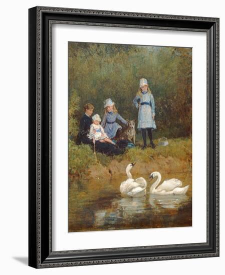 Watching the Swans-Heywood Hardy-Framed Giclee Print