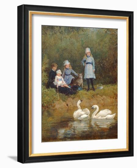 Watching the Swans-Heywood Hardy-Framed Giclee Print