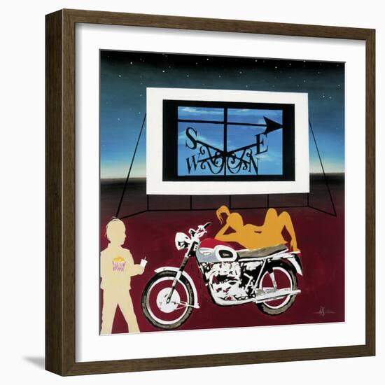 Watching Where We're Going-Kc Haxton-Framed Art Print