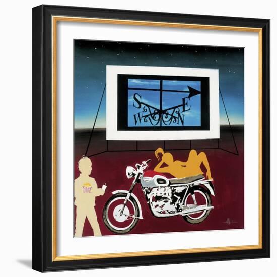 Watching Where We're Going-Kc Haxton-Framed Art Print