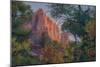 Watchman and Fall Frame, Zion Southwest Utah-Vincent James-Mounted Photographic Print
