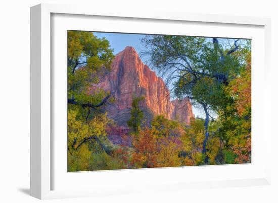 Watchman and Fall Frame-Vincent James-Framed Photographic Print