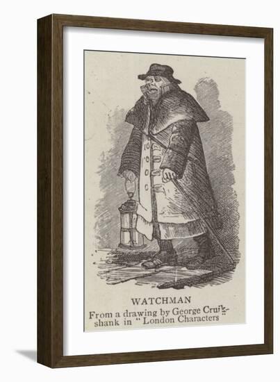 Watchman-George Cruikshank-Framed Giclee Print