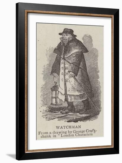 Watchman-George Cruikshank-Framed Giclee Print