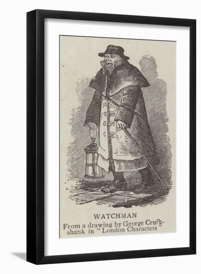 Watchman-George Cruikshank-Framed Giclee Print