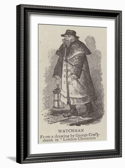 Watchman-George Cruikshank-Framed Giclee Print