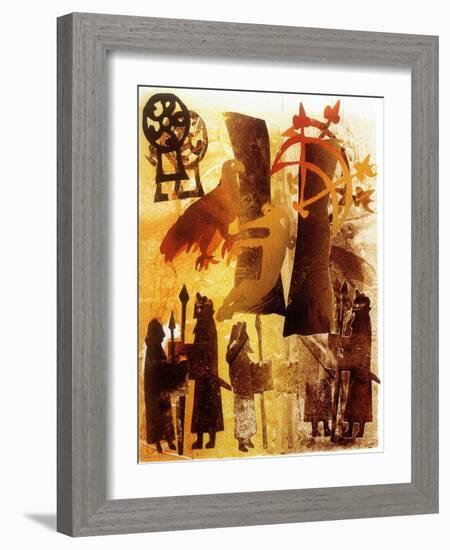 Watchstone and Symbols-Gloria Wallington-Framed Giclee Print