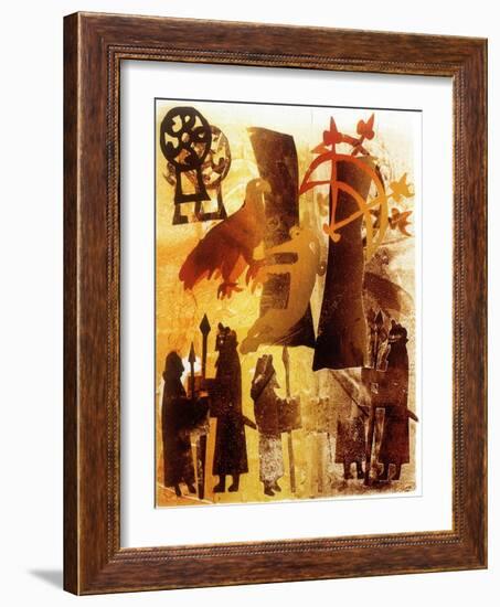 Watchstone and Symbols-Gloria Wallington-Framed Giclee Print