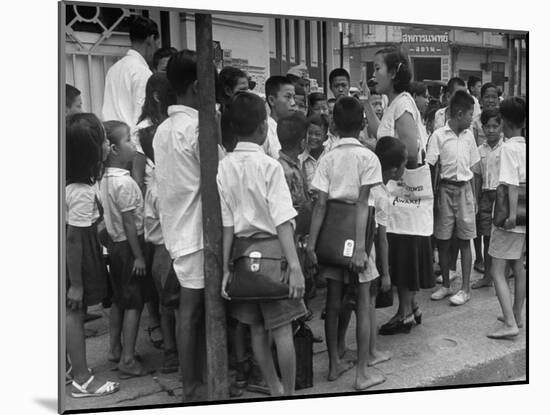 "Watchtower", Being Distributed in Streets of Bangkok-null-Mounted Photographic Print