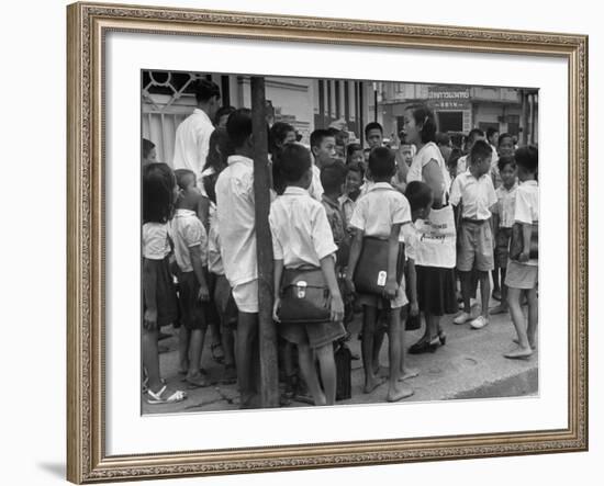 "Watchtower", Being Distributed in Streets of Bangkok-null-Framed Photographic Print