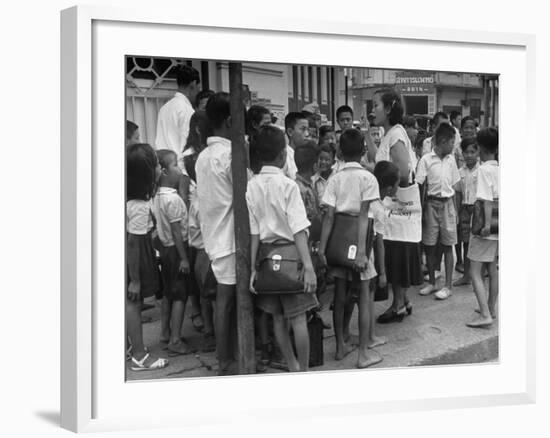 "Watchtower", Being Distributed in Streets of Bangkok-null-Framed Photographic Print