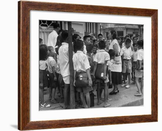 "Watchtower", Being Distributed in Streets of Bangkok-null-Framed Photographic Print