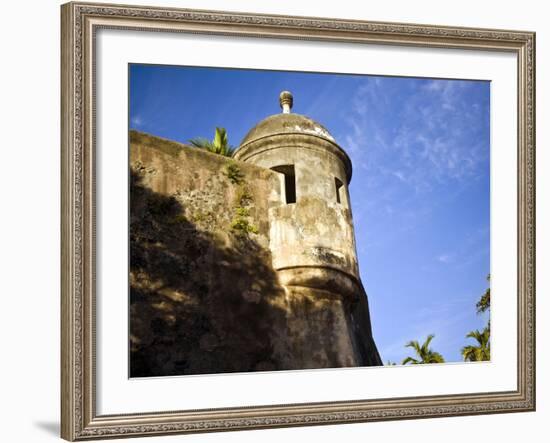 Watchtower, Fort San Felipe Del Morro, San Juan, Puerto Rico, USA, Caribbean-Miva Stock-Framed Photographic Print