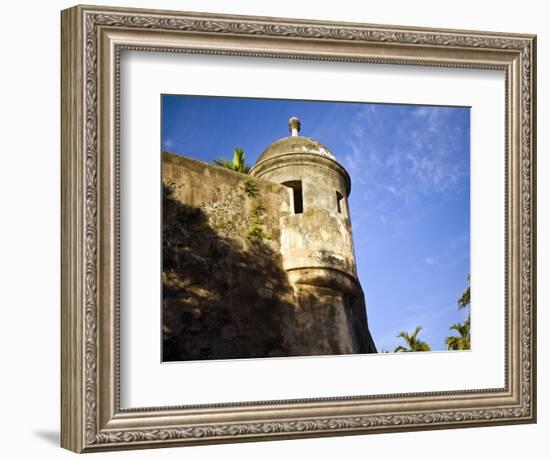 Watchtower, Fort San Felipe Del Morro, San Juan, Puerto Rico, USA, Caribbean-Miva Stock-Framed Photographic Print