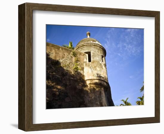 Watchtower, Fort San Felipe Del Morro, San Juan, Puerto Rico, USA, Caribbean-Miva Stock-Framed Photographic Print