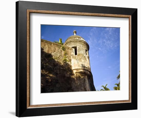 Watchtower, Fort San Felipe Del Morro, San Juan, Puerto Rico, USA, Caribbean-Miva Stock-Framed Photographic Print