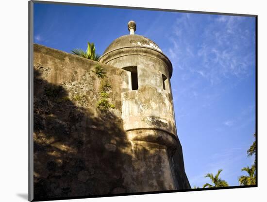 Watchtower, Fort San Felipe Del Morro, San Juan, Puerto Rico, USA, Caribbean-Miva Stock-Mounted Photographic Print