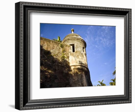 Watchtower, Fort San Felipe Del Morro, San Juan, Puerto Rico, USA, Caribbean-Miva Stock-Framed Photographic Print