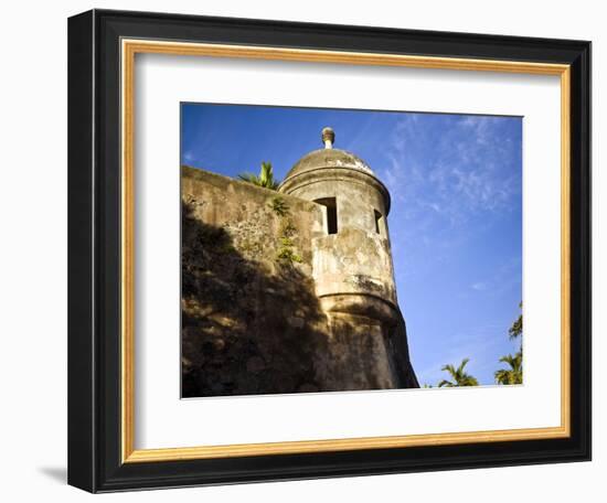 Watchtower, Fort San Felipe Del Morro, San Juan, Puerto Rico, USA, Caribbean-Miva Stock-Framed Photographic Print