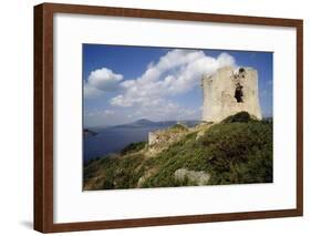 Watchtower in Porto Conte, Sardinia, Italy-null-Framed Photographic Print
