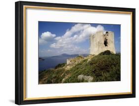 Watchtower in Porto Conte, Sardinia, Italy-null-Framed Photographic Print
