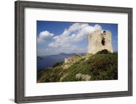 Watchtower in Porto Conte, Sardinia, Italy-null-Framed Photographic Print