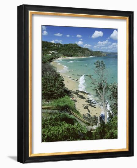 Watego and Beach, Surf Brake Between Byron Bay and Cape Byron, New South Wales (Nsw), Australia-Robert Francis-Framed Photographic Print