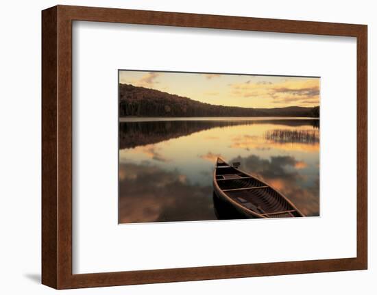 Water And Boat, Maine, New Hampshire Border, USA-null-Framed Photographic Print